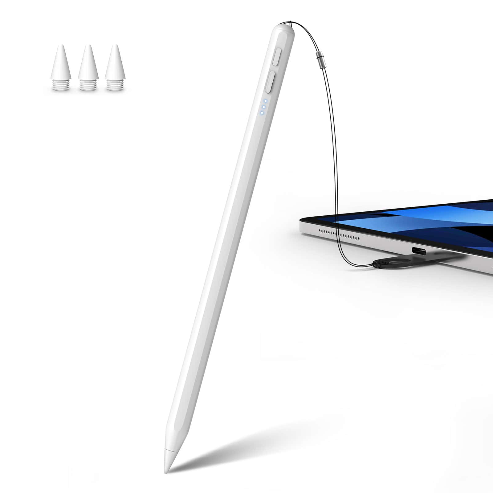 MEKO 3th Stylus Pen for iPad with Anti-Loss Lanyards