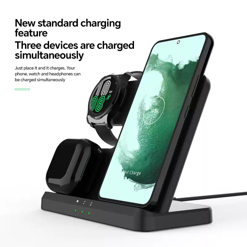 3-in-1 wireless charger Simple desktop art