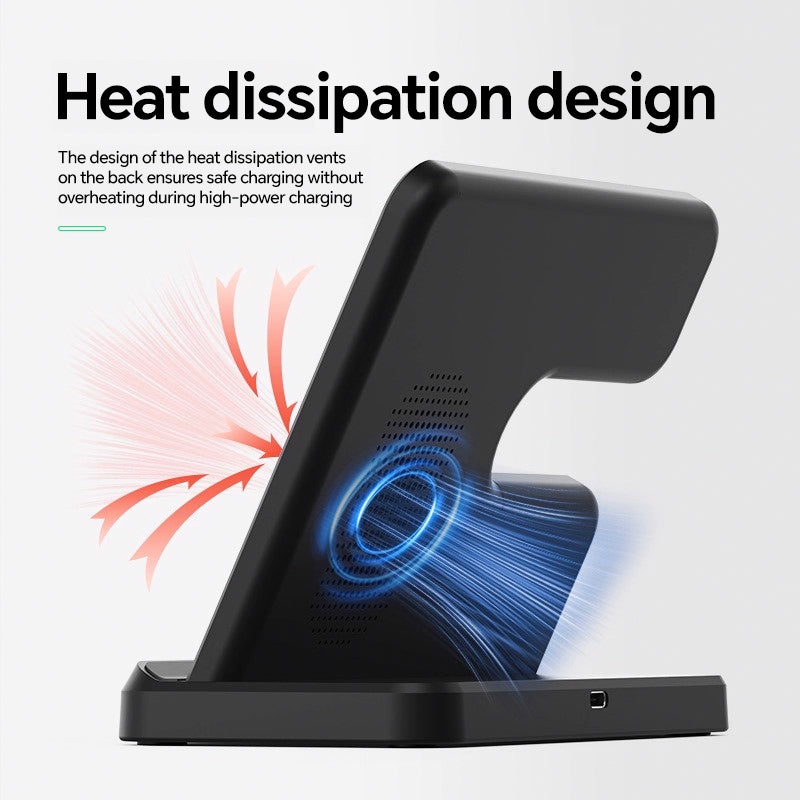 3-in-1 wireless charger Simple desktop art
