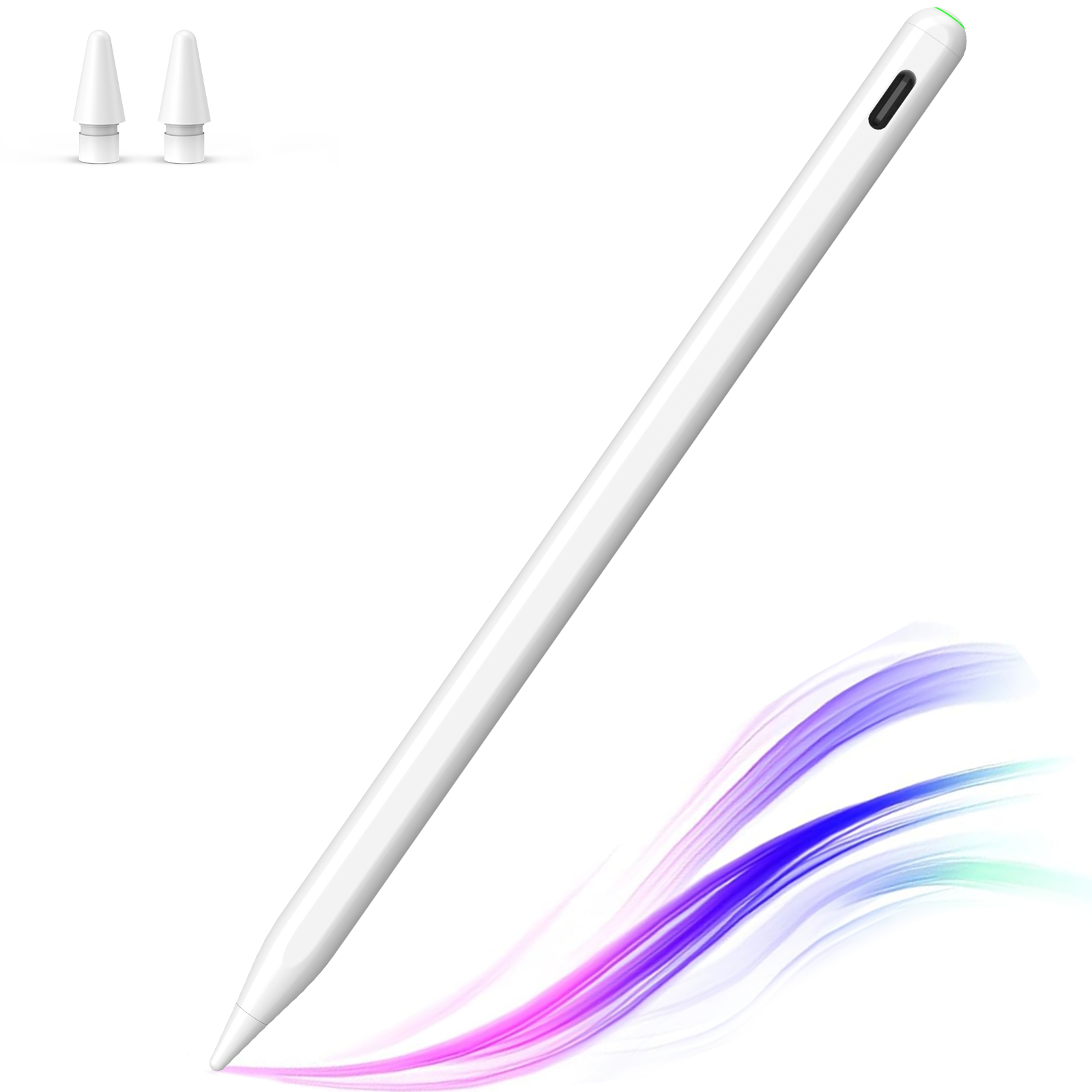 MEKO Fast Charging Active Stylus Pen – Long Battery Life Touchscreen Pencil with 2 Replacement Tips