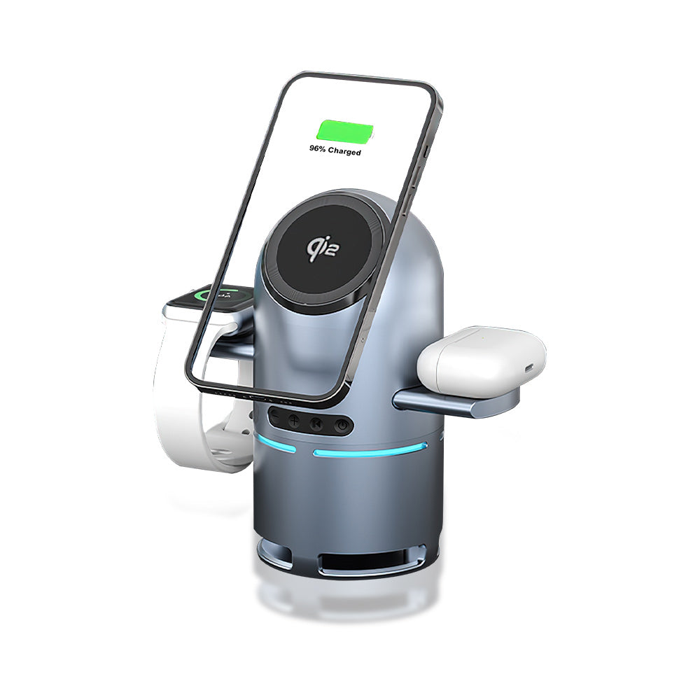 ✨3-in-1 Wireless Power Station w/ HD Bluetooth