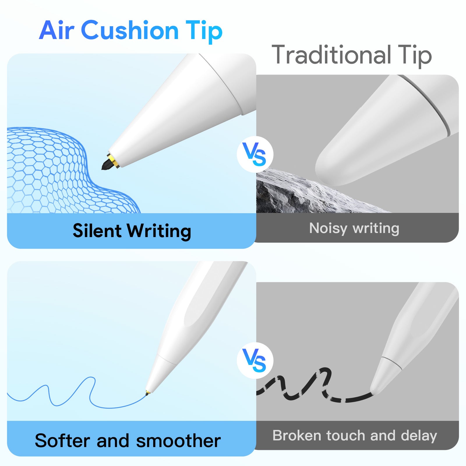 MEKO Silent Fast Charge Stylus Pen for iPad with Palm Rejection(Pre-Order)