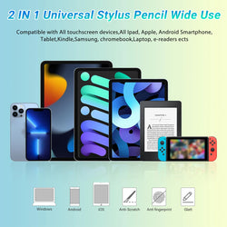 🎨2 IN 1 Universal Stylus Pencil Wide Use🌟High Precision and Low Price