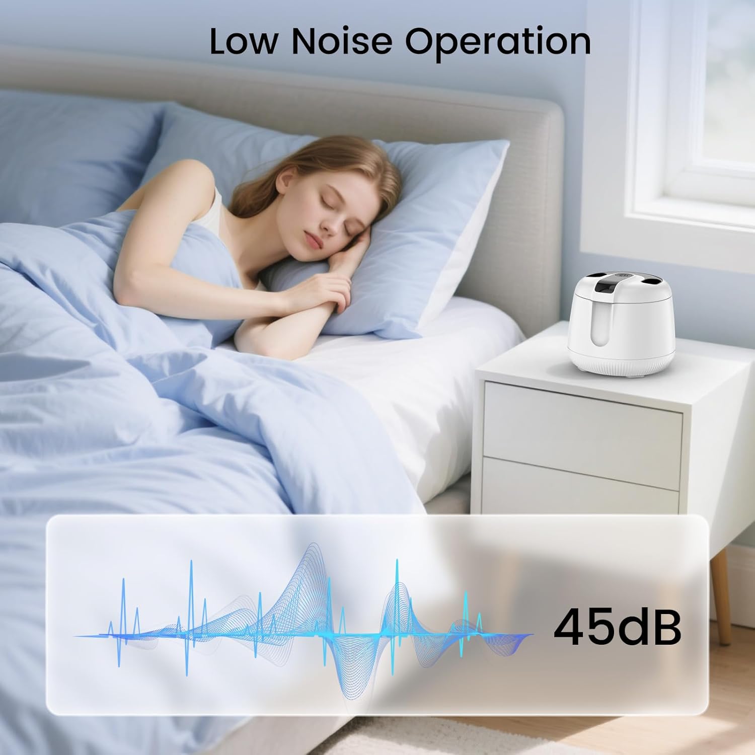 MEKO Cordless Ultrasonic Retainer Cleaner Machine, 48kHZ Rechargeable Denture Cleaner with 4000mAh Battery, IPX5 Waterproof Dental Pod for Aligner, Braces, Jewelry, Toothbrush Head-White