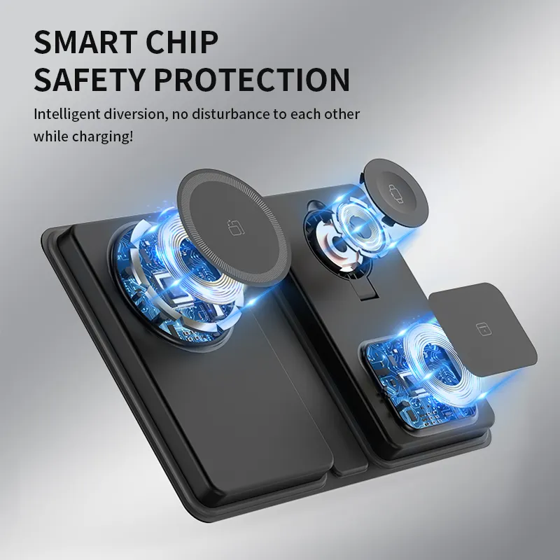 3-in-1 Foldable Wireless Charger Power Bank