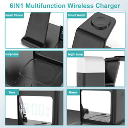 👍Three-in-one wireless charging clock model