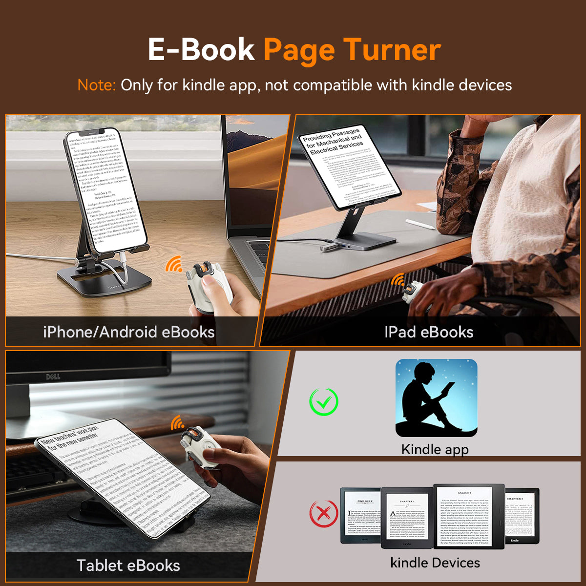 2 in 1 Bluetooth Headset and Phone Remote Control