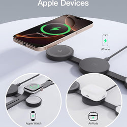 🎁Foldable 3-in-1 Magnetic Wireless Charger