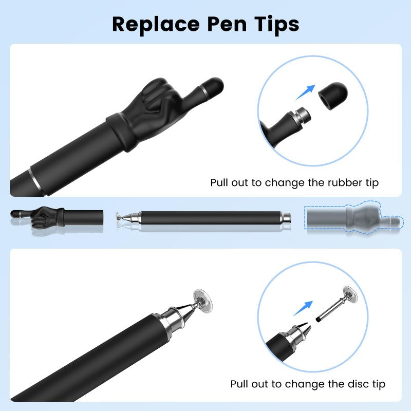Meko 2-in-1 dual-tip stylus for all screens