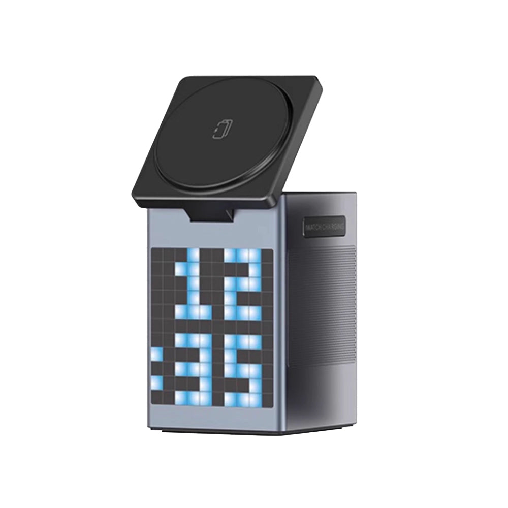 MEKO 3-in-1 Wireless Charger with LED Display Dynamic Screen