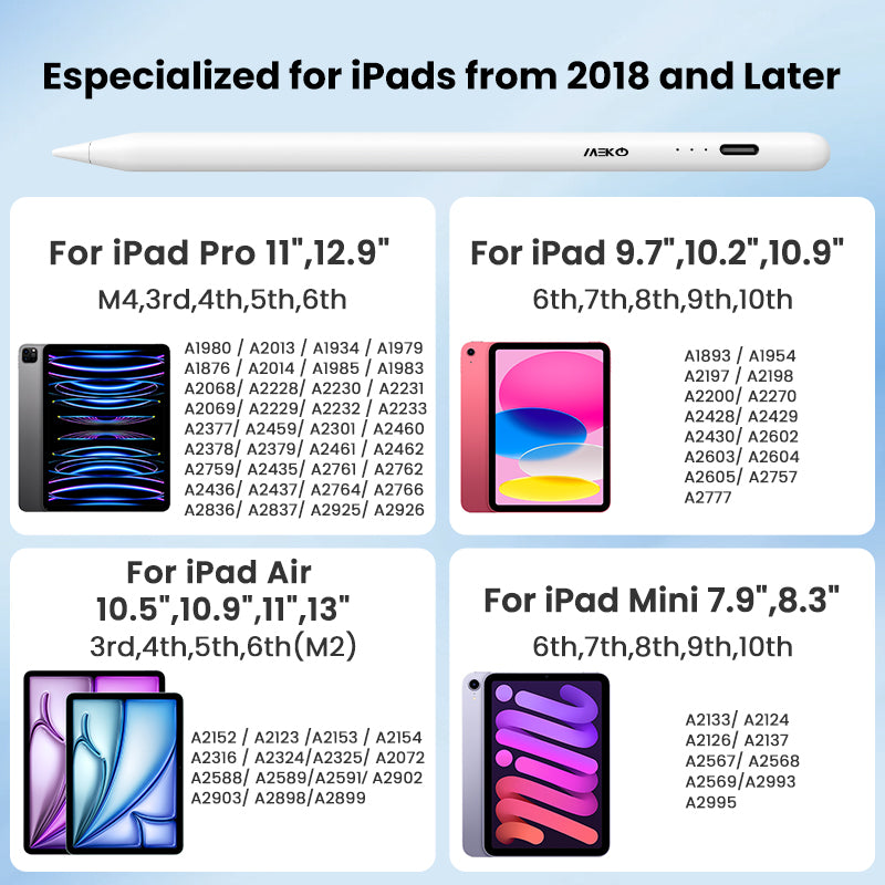 Stylet à charge rapide (10 minutes) avec fonction PalmRejection